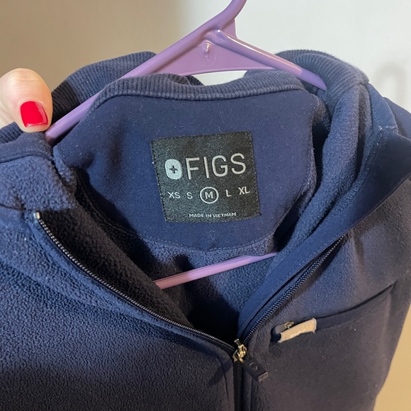 L.L.Bean Navy Blue Fleece Vest - Picture 2 of 2